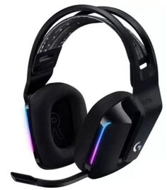 Гарнитура wireless Logitech G733 LIGHTSPEED 981-000867 черные, USB, 2.4 ГГЦ, PRO-G 40мм, RGB подсветка (/981-000864)