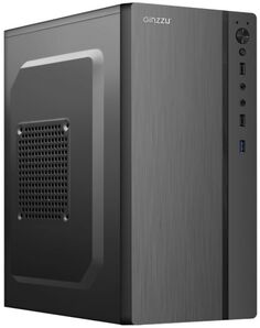 Корпус mATX Ginzzu B200 без БП, 2*USB 2.0, USB 3.0