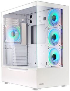 Корпус eATX Ginzzu GL790 без БП, боковая панель из закалённого стекла, 2*USB 2.0, USB 3.0