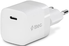 Зарядное устройство сетевое TTEC 2SCP03B SmartCharger 30W PD USB-C Travel. Цвет: белый