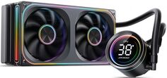 Система охлаждения жидкостная JONSBO TH-240 Black LGA 1700/1200/115X/AM5/AM4 (TDP 260W, 2*120mm, 700-2400rpm, 37.3dBa) Ret