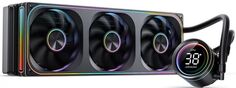 Система охлаждения жидкостная JONSBO TH-360 Black LGA 1700/1200/115X/AM5/AM4 (TDP 300W, 3*120mm, 700-2400rpm, 37.3dBa) Ret