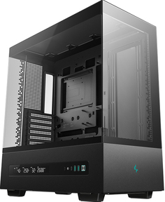 Корпус ATX Deepcool CH690 DIGITAL без БП, боковая панель из закалённого стекла, 2*USB 3.0, USB Type-C