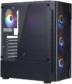 Корпус ATX 1STPLAYER DK D4 Black D4-BK-4F1