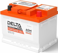 Аккумулятор Delta START MASTER 60 Ah AGM автомобильный Дельта