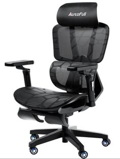 Кресло игровое AutoFull AFC401WGS серия G5, с поддержкой для ног, цвет: синий