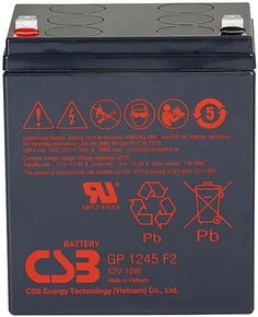 Аккумулятор CSB GP1245 F2 (12V16W) CSB 16 Ач