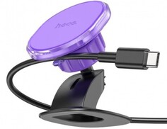 Держатель автомобильный Hoco H2 Crystal 6931474790224 для смартфона, пластик, торпедо, цвет: фиолетовый (1/12/120)