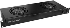 Вентиляторный блок TWT TWT-CBB-FANB2-RACK 2-х вентиляторов 19", с подшипниками, без термостата, 1U