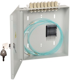 Кросс оптический настенный ITK FOBX8-N-8SCUS09 укомплектованный: SC (Simplex) 8шт; (OS2)