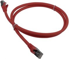 Кабель патч-корд F/UTP 6A кат. 0.5м Lanmaster LAN-PC45/S6A-0.5-RD RJ45 - RJ45, 4 пары, красный, LSZH