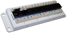 Патч-панель Lanmaster LAN-HCS-PP8U5E настенная, переднего монтажа, Cat 5e, 8 портов RJ45 (8p8c), неэкранированная, 110 IDC