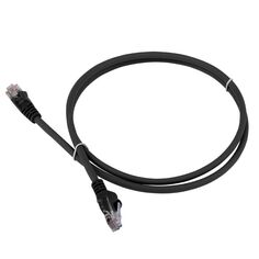 Кабель патч-корд U/UTP 6 кат. 0,5м Lanmaster LAN-PC45/U6-0.5-BK LSZH,черный