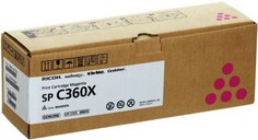 Принт-картридж Ricoh 408252 малиновый, тип SP C360X (9K, только для МФУ)