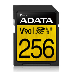 Карта памяти 256GB ADATA ASDX256GUII3CL10-C SDXC UHS-II U3 Class10 275/155MB/s
