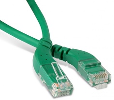Кабель патч-корд U/UTP 6 кат. 5м Hyperline PC-APM-UTP-RJ45/L45-RJ45/L45-C6-5M-LSZH-GN угловой, левый 45°-левый 45°, LSZH, зеленый