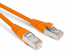Кабель патч-корд Hyperline PC-LPM-SFTP-RJ45-RJ45-C6-1M-LSZH-OR SF/UTP, экранированный, Cat.6, LSZH, 1 м, оранжевый