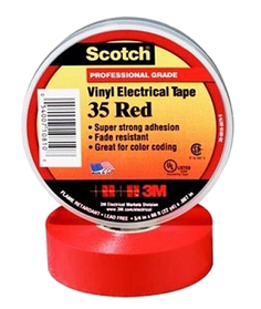 Изолента 3M Scotch 35 7000031668 ПВХ 19x20000мм красный