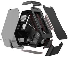 Корпус ATX JONSBO TR03-G Black черный, без БП, боковая панель из закаленного стекла, 2*USB 3.0, USB Type-C, audio