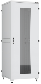Шкаф напольный 19", 42U TLK TFI-428010-GHMH-R-GY Lite II, стеклянная дверь, цельнометаллические двухуровневые стенки и задняя дверь, Ш800хВ2042хГ1000м