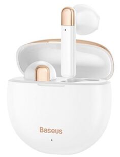Наушники беспроводные Baseus Encok W2 AirNora NGW2-02 BT, TWS, аккумулятор наушников 35 mAh, аккумулятор кейса - 450 mAh, время зарядки 1,5 часа, пита