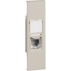 Розетка BTicino KM4258RJ11 LIVING NOW телефонная RJ11, 1 модуль, цвет песочный
