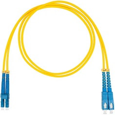 Кабель патч-корд волоконно-оптический Datarex DR-220141 LC-SC, дуплекс (duplex), OS2, нг(А)-HF, желтый, 1,0 м