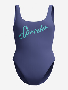 Купальник слитный женский Speedo Logo Deep, Синий