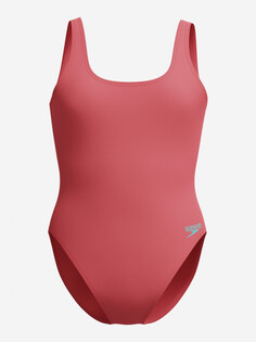 Купальник слитный женский Speedo Textd Belted Deep, Оранжевый