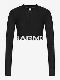 Лонгслив женский Under Armour Heatgear Rib, Черный