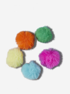 Украшение для обуви детское Crocs 80 S Neon Puff Ball, Мультицвет