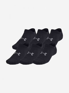 Носки Under Armour Essential No Show, 6 пар, Черный
