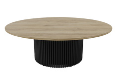 Стол с трубчатым подстольем GENGLASS Trubis wood