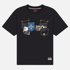 Мужская футболка Evisu Heritage Multi-Pocket Brocade Patch