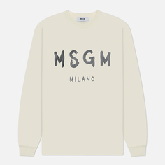 Мужская толстовка MSGM MSGM Brush Stroke Logo Print