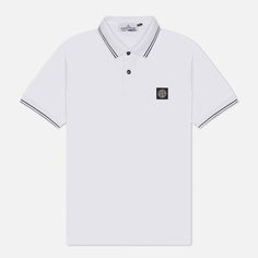 Мужское поло Stone Island Compass Patch Coloured Stripes