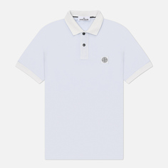 Мужское поло Stone Island Compass Patch Overdyed Pigments