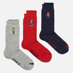 Комплект носков Polo Ralph Lauren Bears Crew Gift Box 3-Pack