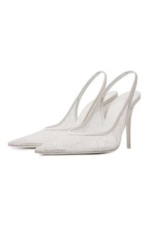 Текстильные туфли Anok Lace Sling 105 Amina Muaddi