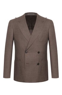 Пиджак из шерсти и шелка Corneliani