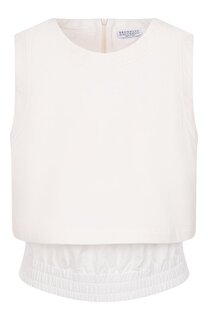 Хлопковый топ Brunello Cucinelli