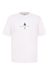 Хлопковая футболка Brunello Cucinelli