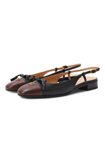 Кожаные балетки Valet Du Roi Valentino