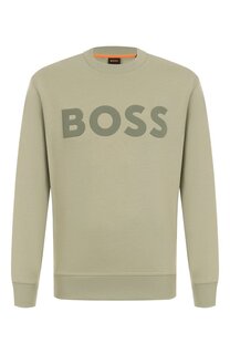 Хлопковый свитшот BOSS Orange
