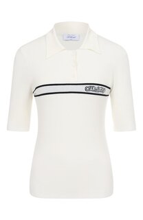 Поло из вискозы Off-White