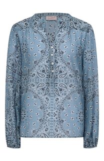 Блузка их хлопка и шелка MC2 Saint Barth