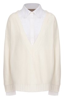 Хлопковый пуловер Twinset