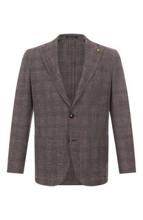 Пиджак из шерсти и хлопка Sartoria Latorre