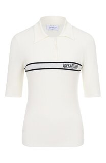 Поло из вискозы Off-White
