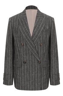Льняной жакет Brunello Cucinelli